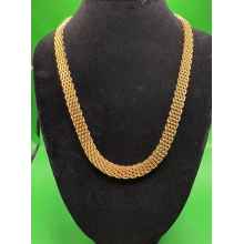 Gold-Plated Stainless-Steel Curb Chain Necklace