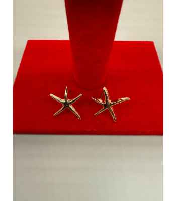 Starfish Lead Compliant Gold Earrings
