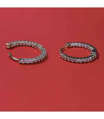 Sparkly Rhinestone Snap Earrings