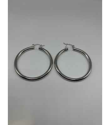 Trendy & Stylish Gold-White Dipped Aluminum Earrings 