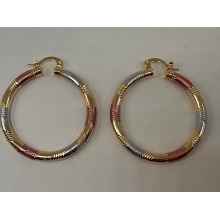 Lead Compliant Tri-Color Hoops