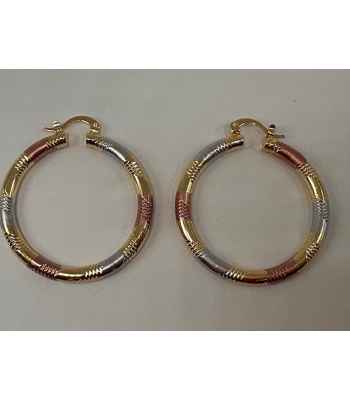 Lead Compliant Tri-Color Hoops