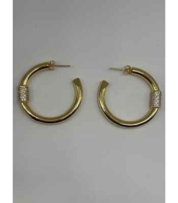 Brass Base 14k Gold Dipped Jewelry with Cubic Zirconia Diamond