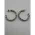 White Gold Dipped Brass Base Hoops