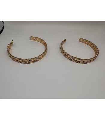 Fashion Hoop Jewelry with Diamond