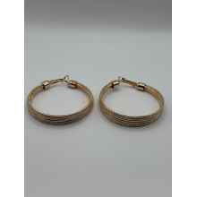 Foxy 14 K Gold Hooped Earrings