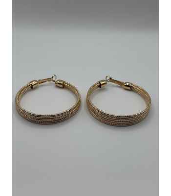 Foxy 14 K Gold Hooped Earrings