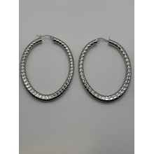 Mint Stainless Steel Silver Hoops