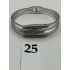 Oval Stone Plate Stainless Steel Hinged Bracelet