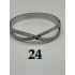Infinity Stainless Steel Hinged Bangle Bracelet
