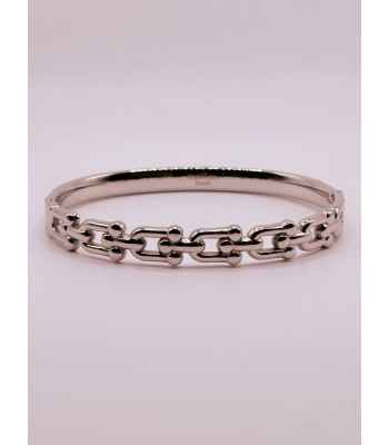 Classique Silver Stainless Steel Snap Bracelet