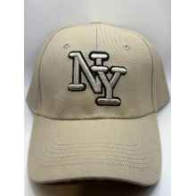NY Beige Baseball Cap